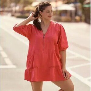 Daily Practice by Anthropologie Relaxed Tiered Mini Dress XSP